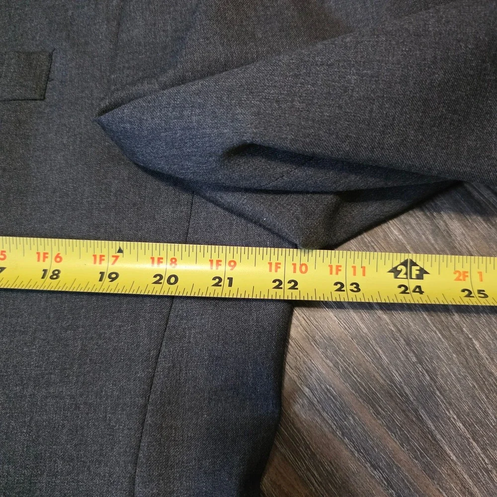Lauren Ralph Lauren Mens 42R Charcoal Gray 100% Wool 2-Button Blazer Sport Coat